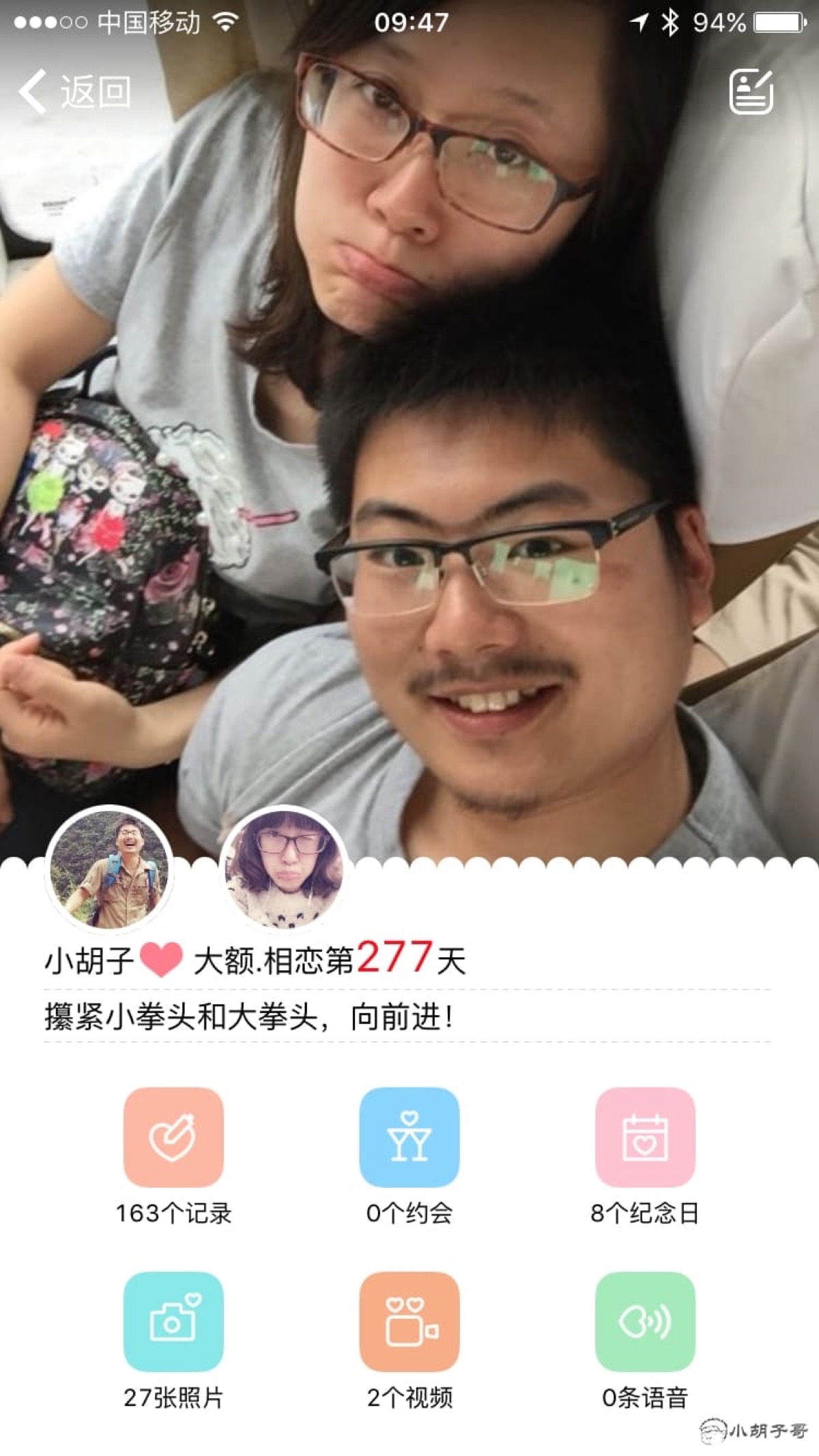 小胡子和大额