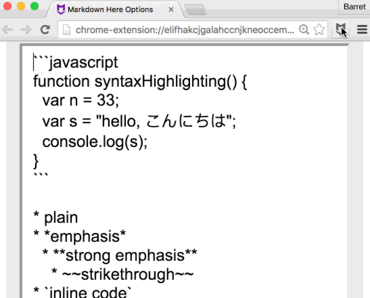 markdown here